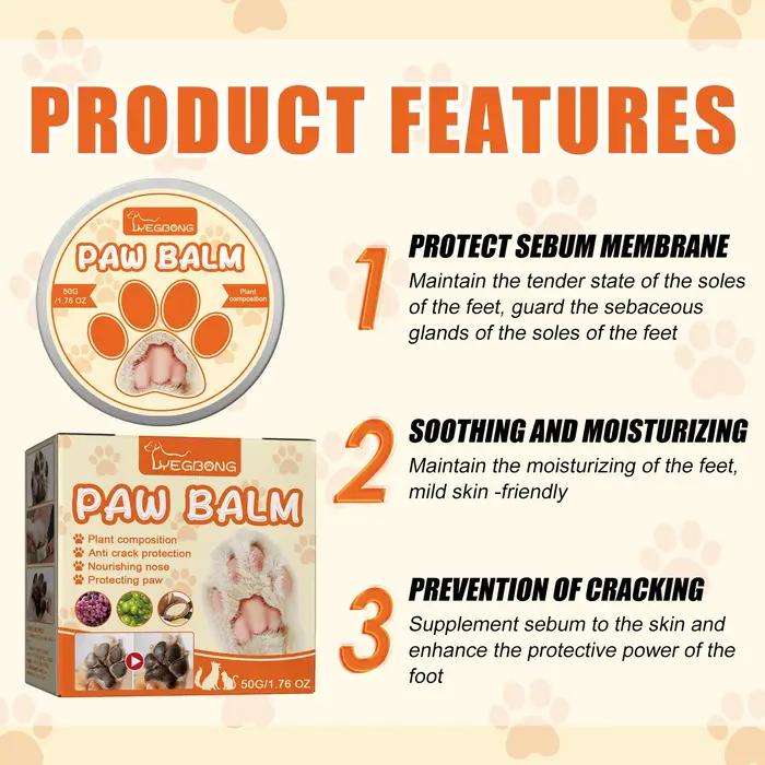 Baume hydratant pour pattes et museau des animaux de compagnie Yegbong soin hivernal anti-sécheresse pour chiens et chats occasions spéciales et soins quotidiens