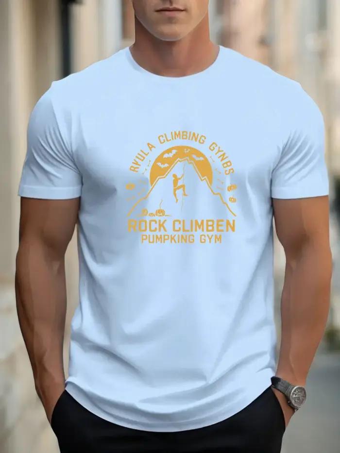 T-shirt homme été 100% coton design graphique respirant col rond casual style décontracté polyvalent quotidiennetrousseau