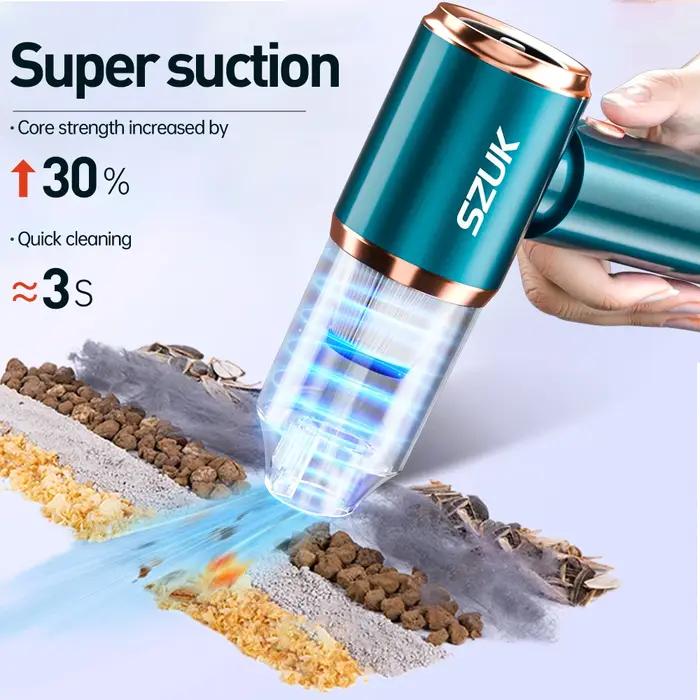 Aspirateur de voiture sans fil, Mini Machine de nettoyage à forte aspiration, nettoyeur Portable pou