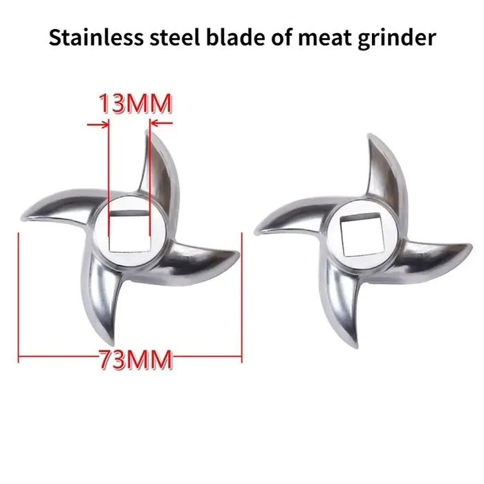 Hachoir à viande de Type 12, accessoires de lavement, maille de couteau, trou en acier inoxydable, t