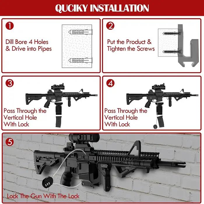 Support de montage AR pour fusil 223/5.56 + chargeur