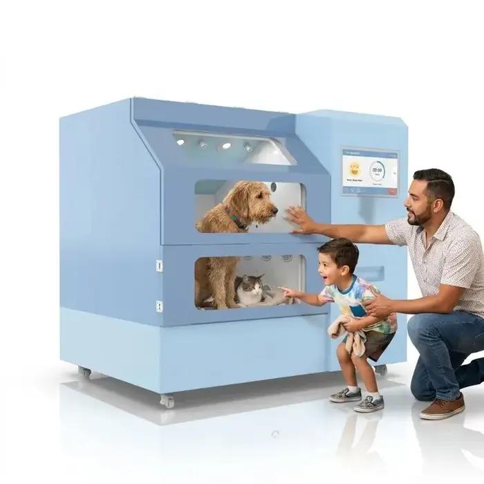 Machine de lavage pour animaux de compagnie à double mode commercial, température constante, désodorisante, pour chiens de grande taille