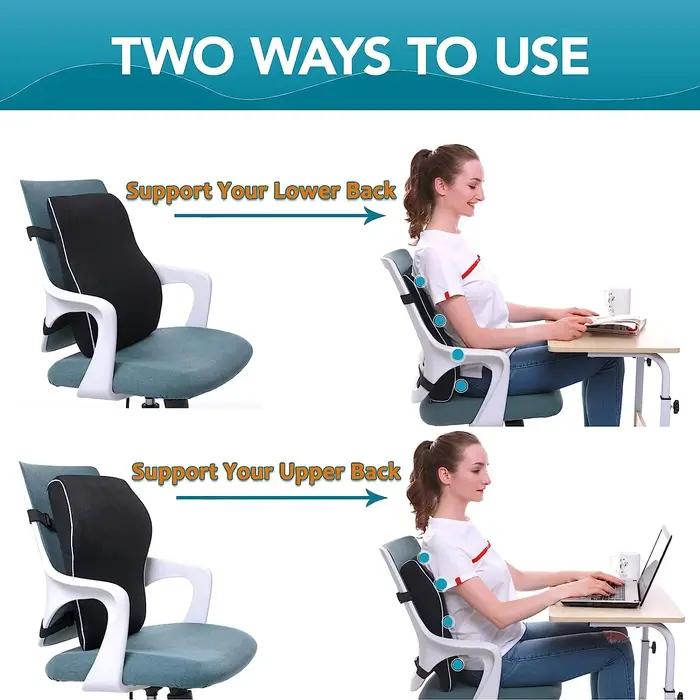 Coussin de siège de voiture / Support lombaire pour chaise de bureau