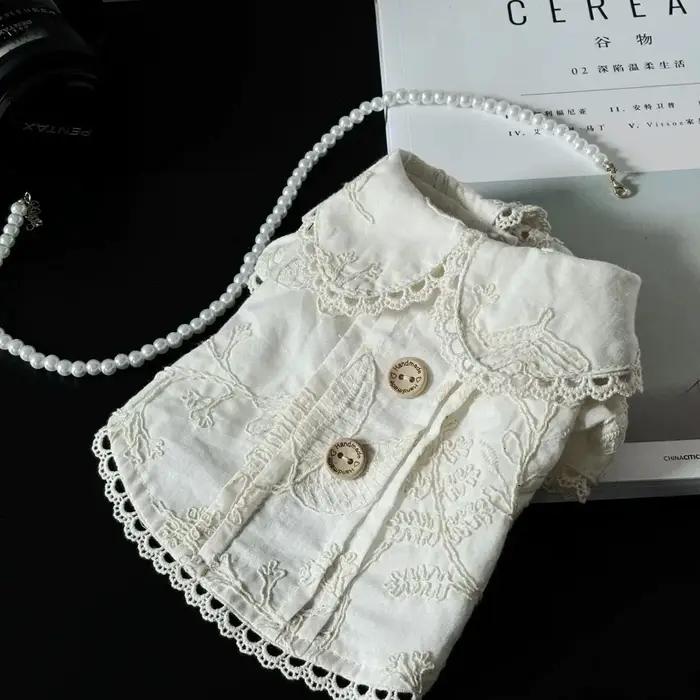 Chemise brodée pour chat et chien