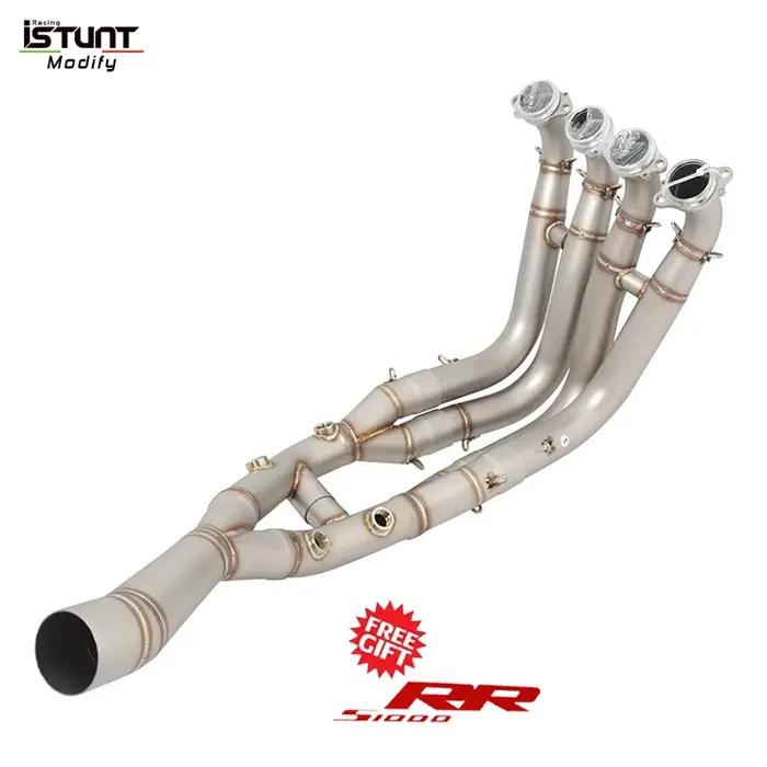 Pour BMW S1000RR 2019 - 2025 S1000R 2021 - 2025 système d'échappement de Moto lien avant tuyau connecter silencieux d'or