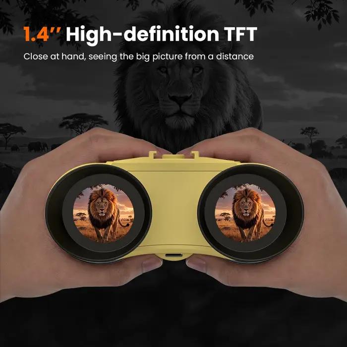 Jumelles de vision nocturne V6 4K, lunettes de vision nocturne, caméra de chasse, zoom numérique 8X, télescope avec lumière tactique infrarouge