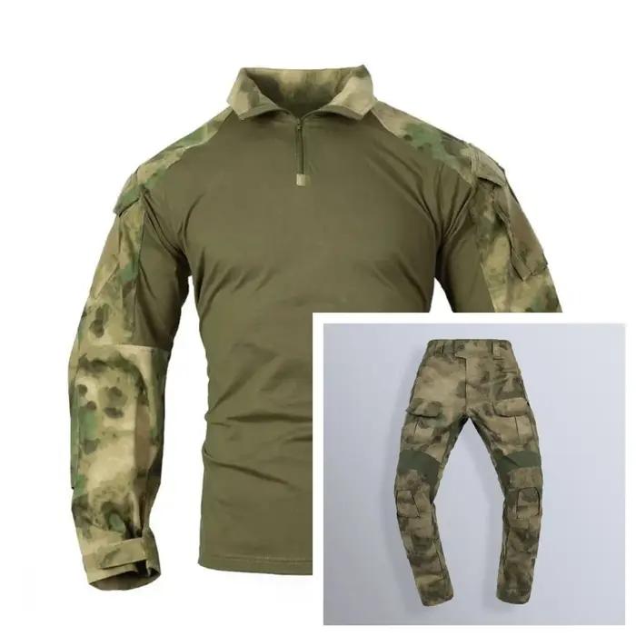 Ensemble de combat tactique E3 pour hommes, uniforme de camouflage ATFG, pantalon cargo, chemise, hauts, pour chasse, tir, activités de plein air