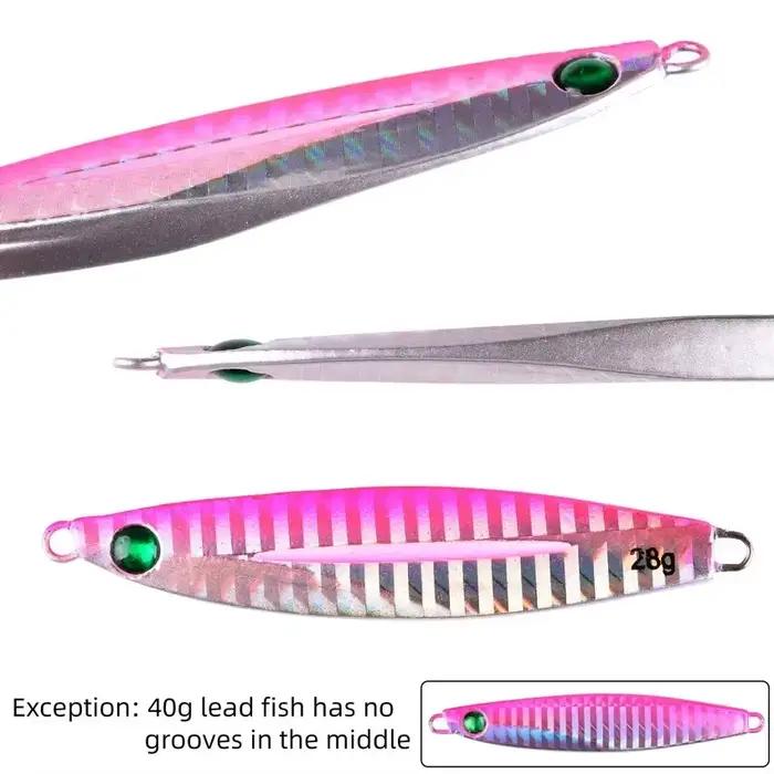 5 pièces gabarit en métal leurre de pêche poids 7g-40g