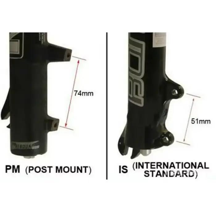 Adaptateur d'étrier de vtt PM/IS avant arrière 180/203mm, Rotors de frein à disque de vélo, adaptate