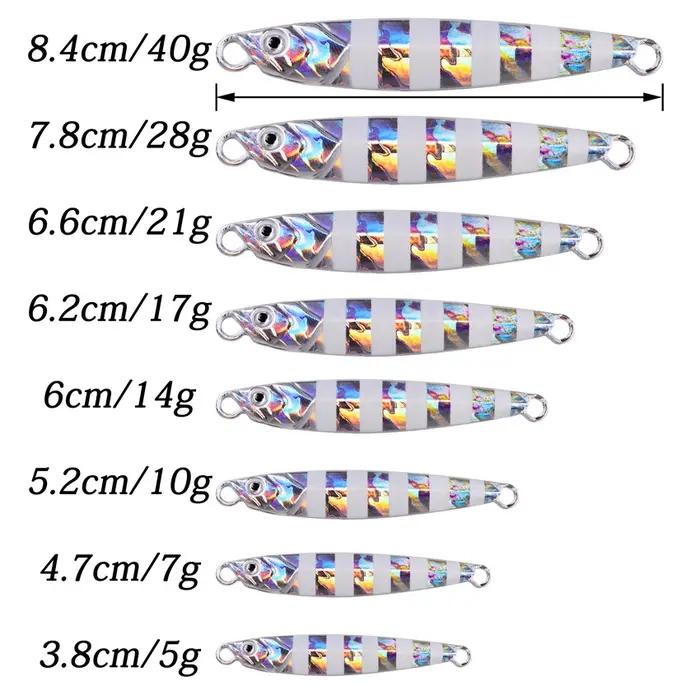 1 pièces mince métal gabarit leurre coulée cuillère 7G 10G 14G 17G 21G 28G 40G 60G appât artificiel