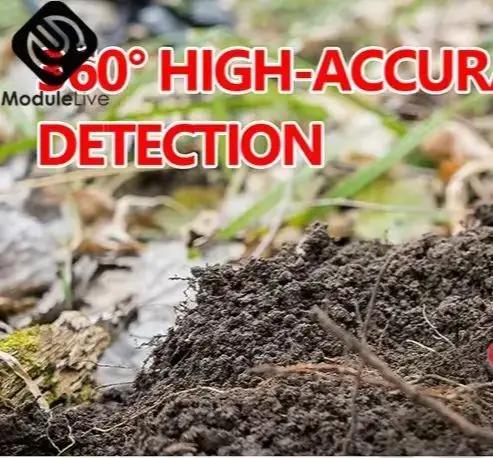 Détecteur de métaux portatif étanche, localisateur de métaux Golder, Instrument de détection à 360 degrés, écran LCD, chasseur de trésors