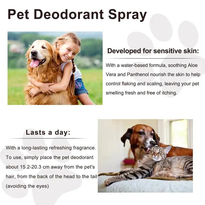 Spray éliminateur d'odeurs pour animaux de compagnie