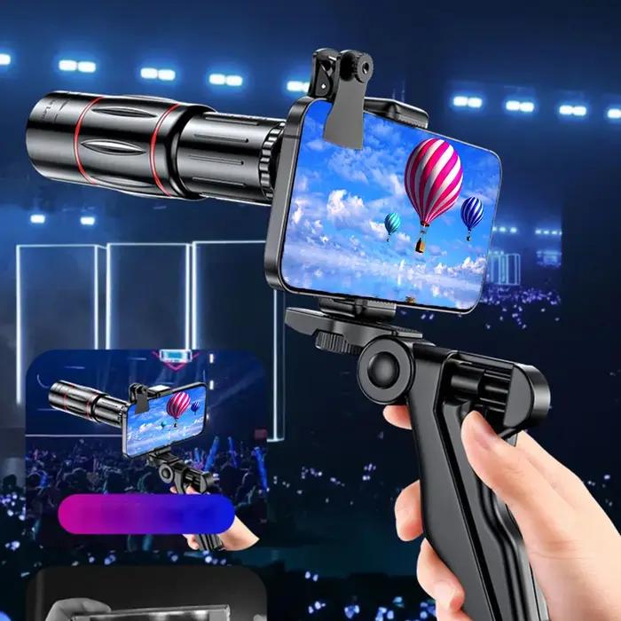 Objectif téléphoto universel 18/28/36x pour smartphone - Zoom optique pour camping, chasse et sports