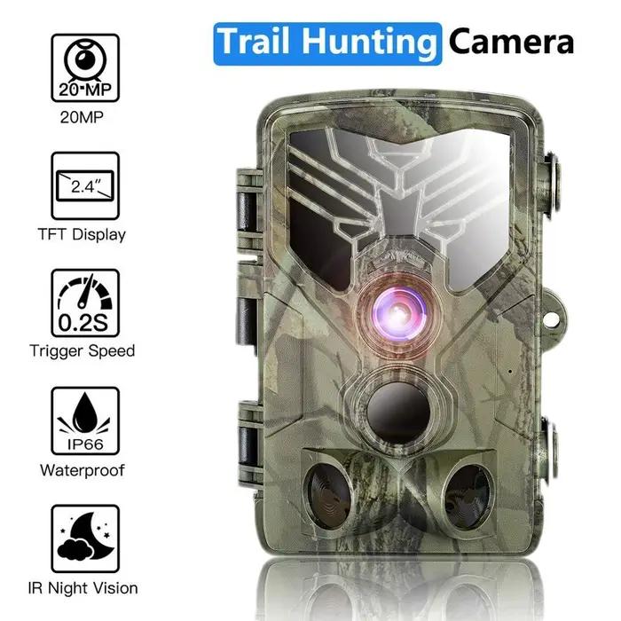 Caméra de surveillance extérieure pour la sécurité à domicile, caméras de chasse, pièges photo, visi