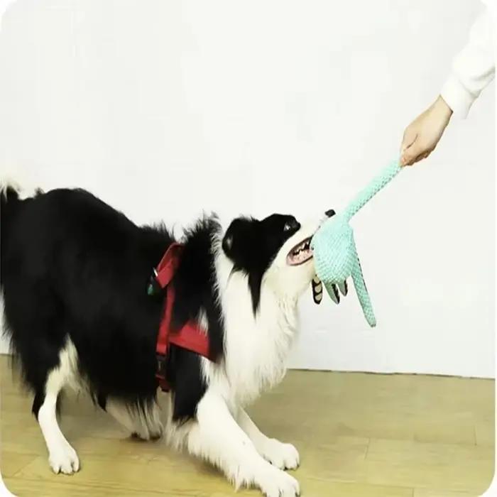 Jouet interactif en peluche poulpe pour animaux de compagnie