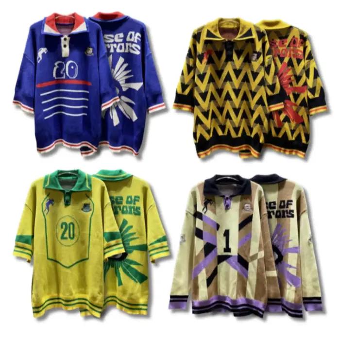 Pulls tricotés à manches courtes style streetwear 2026ss