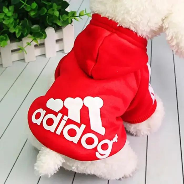 LETVIA chiens sweat à capuche avec lettres automne hiver animal de compagnie manteau chaud