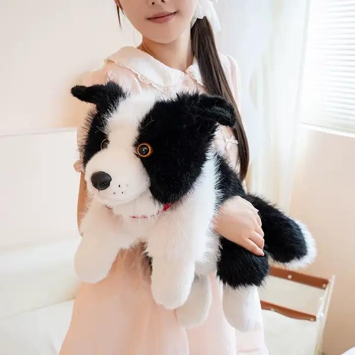 Jouets en peluche Border Collie unisexe elfe doux 4 couleurs 40/50cm pour enfants imagination et émotions