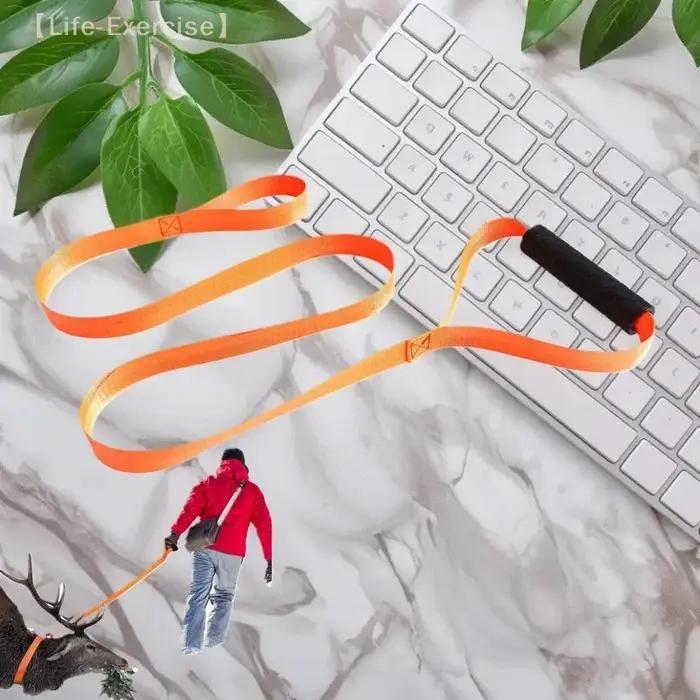 Ceinture de traction cerf portable - sangle dynamique avec poignée pour fermes et chasse extérieure