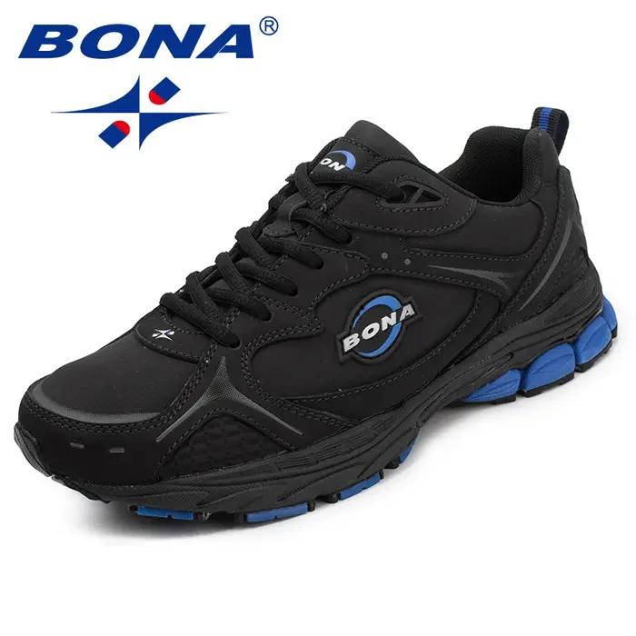 BONA nouveau Style classique hommes chaussures de course à lacets
