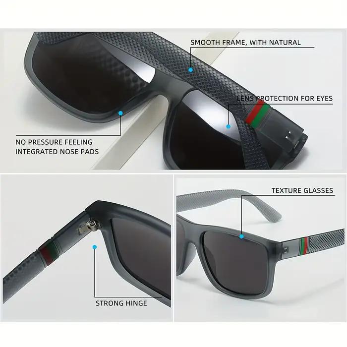 Lunettes soleil polarisées 1 2 pièces marque designer vintage homme mode conduite eyewear