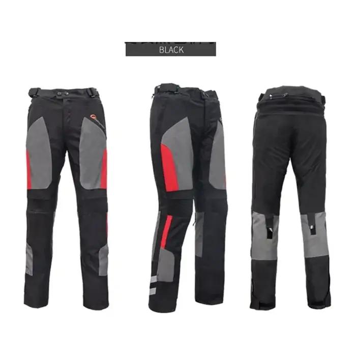 Pantalon de moto été respirant hiver chaud moto équitation pantalon de protection imperméable avec d