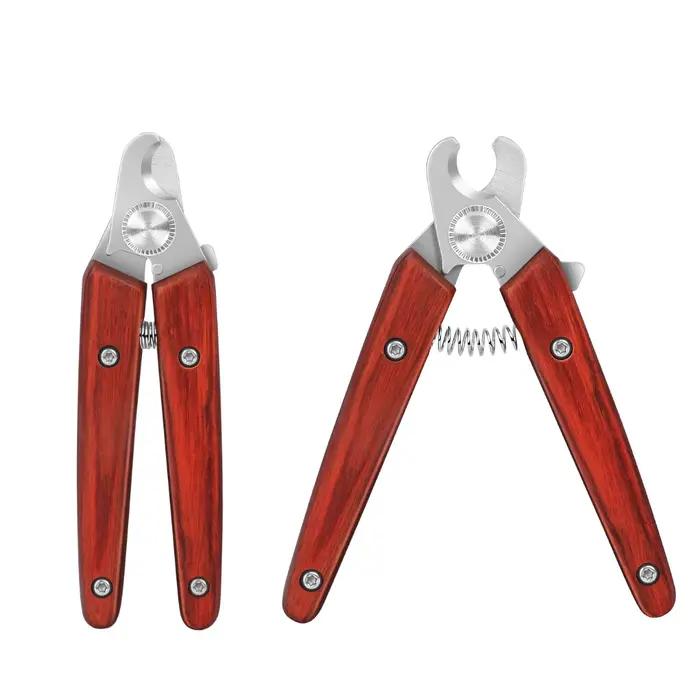 Coupe-ongles pour animaux de compagnie à manche en bois