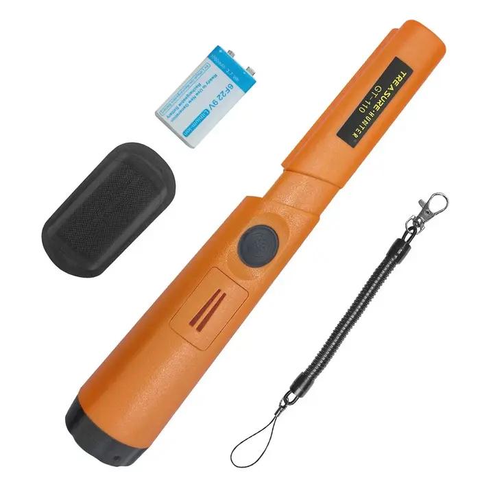Treasure Hunter GT110 avec batterie détecteur de métaux portable pointeur pointeur sonde métal repérage étanche balayage à 360 degrés