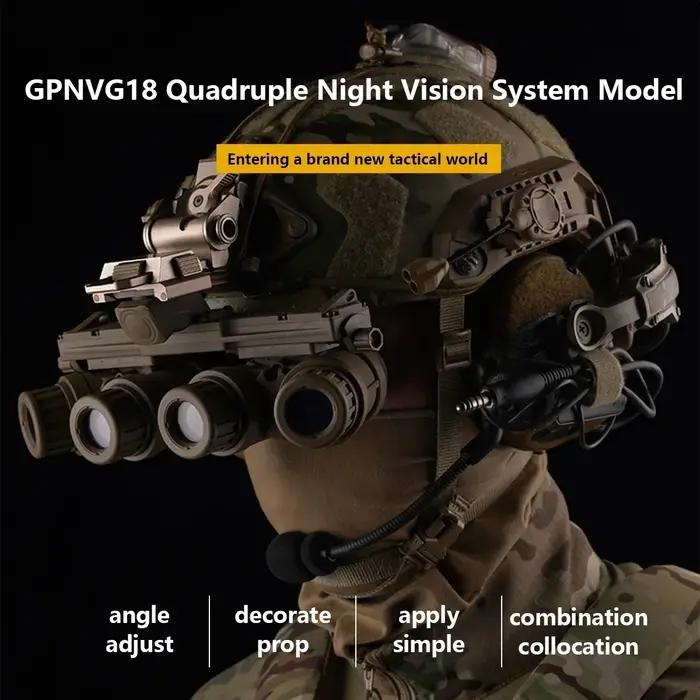 Lunettes vision nocturne factices GPNVG 18 AN-PVS31 modèle dummy avec support L4 G24 pour chasse