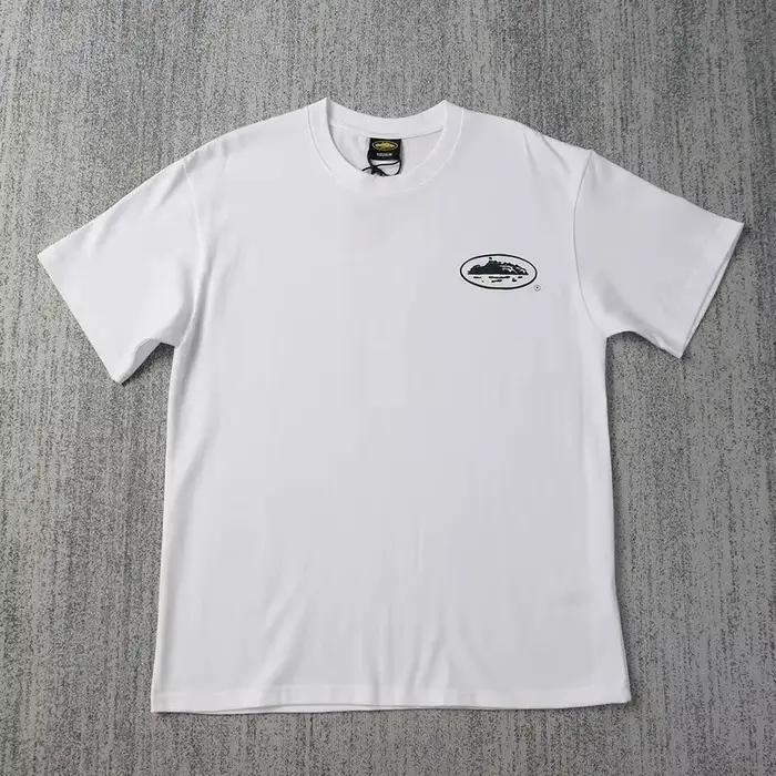 T-shirt à manches courtes imprimé petit bateau, ample, col rond, respirant, demi-manches, décontract