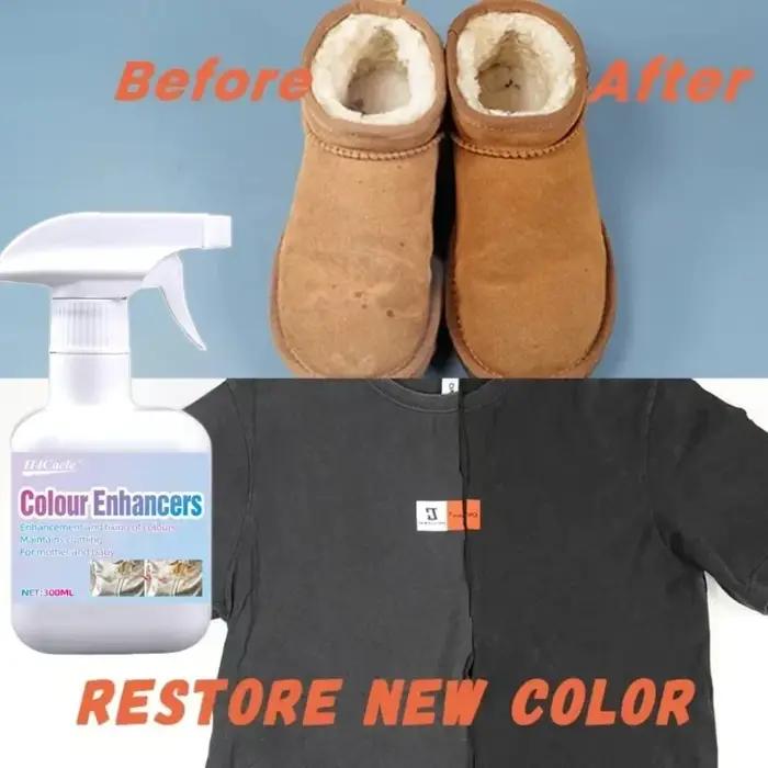 Spray de Restauration de Couleur pour Vêtements, Raviveur de Tissus en Coton Noir, Décoloration et Blanchiment Réducteur, Occasions Spéciales et Entretien Général