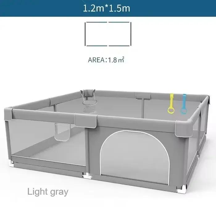 IMBABY Parc pour bébé Corralito gris clair pour aire de jeux