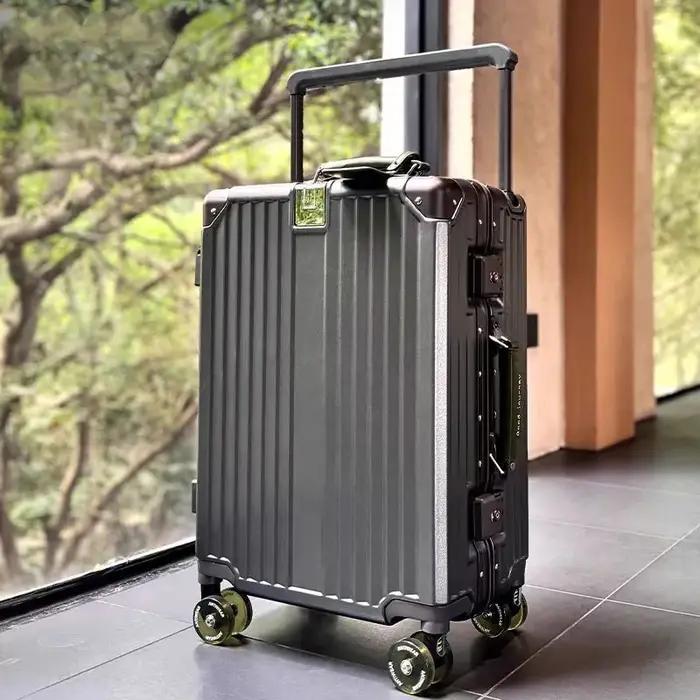 Bagage à roulettes avec cadre en aluminium, roues pivotantes silencieuses, serrure TSA, plusieurs tailles et couleurs pour homme et femme, voyage professionnel et vacances