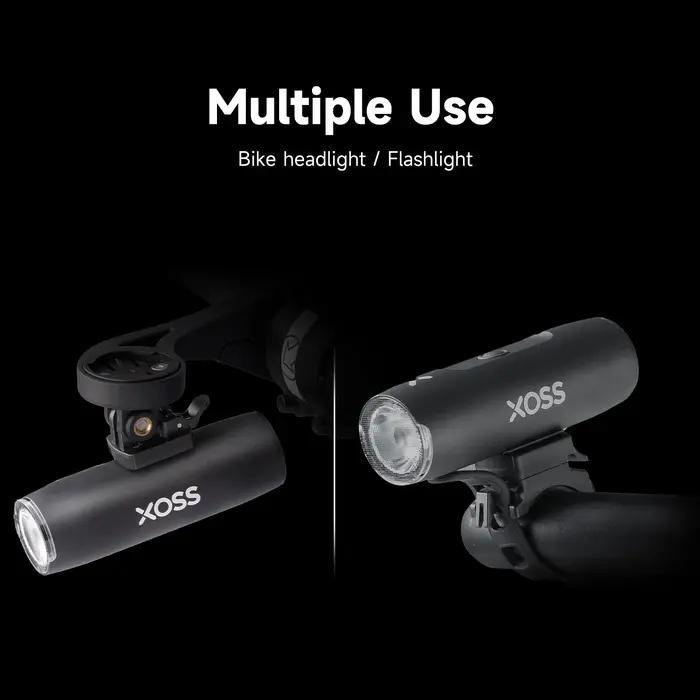 XOSS-Lampe de poche ultralégère pour vélo, lampe de sauna pour vélo, lampe frontale pour VTT, lampe