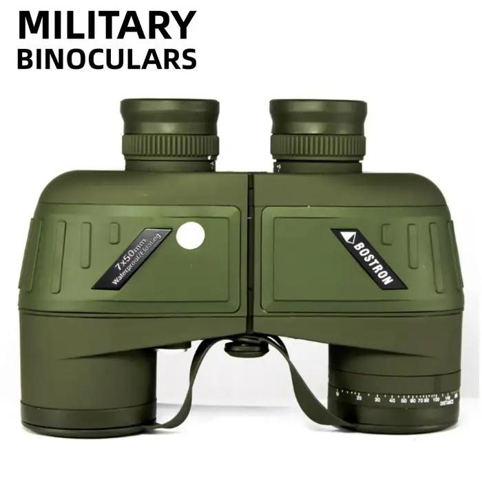 Jumelles puissantes 7x50 étanche militaire Marine Camping chasse flottant Bak4 prisme télescope Visi