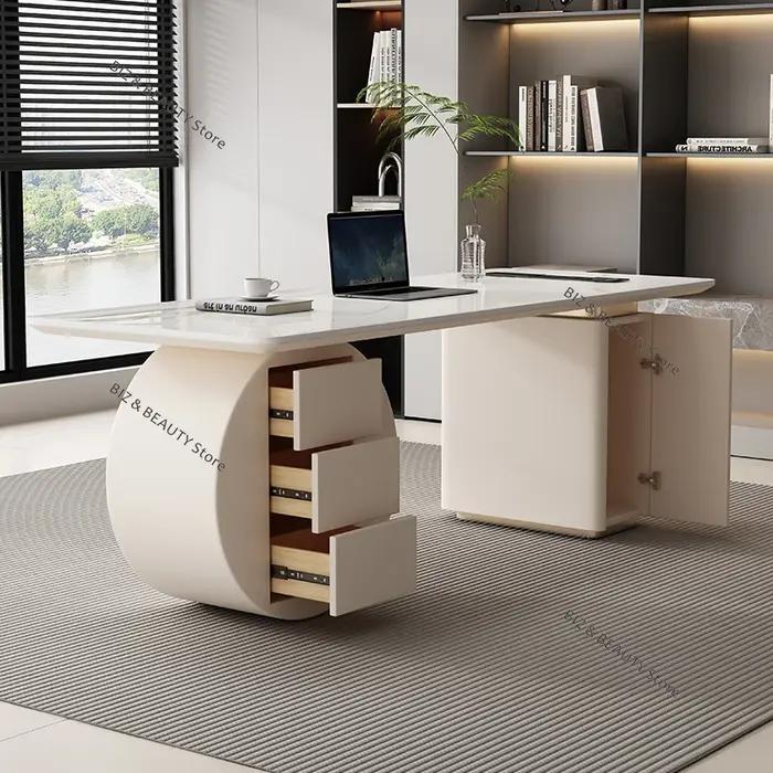 Bureau de conseil de Style crème, Table médicale, Design de réception, bureau moderne, Accent, mobil