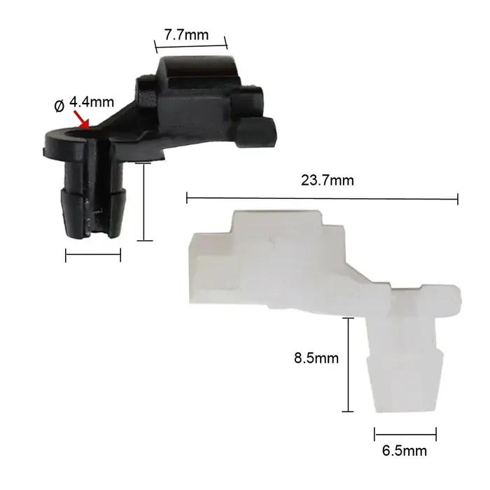 Clips de tige de verrouillage de porte de voiture en plastique et Nylon, 24 pièces, attaches de pous