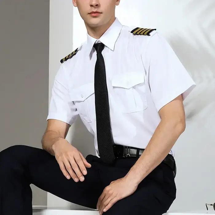 Chemise de Pilote de Qualité Supérieure pour Homme
