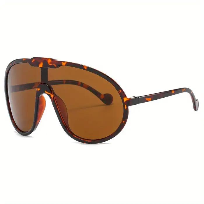 Lunettes de soleil surdimensionnées carrées pour femmes - Style punk vintage