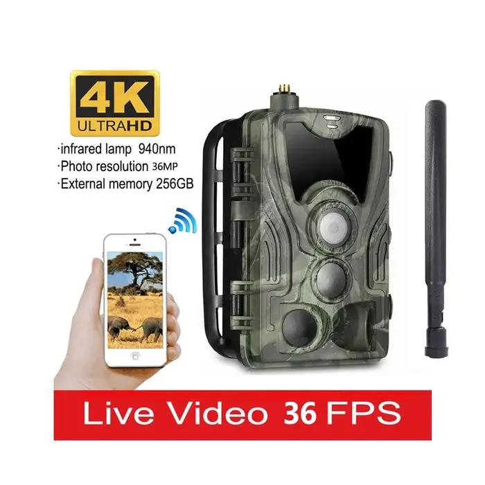 Caméra de chasse extérieure HC-801pro qualité d'image 4K 4G prise en charge de l'application vidéo en ligne