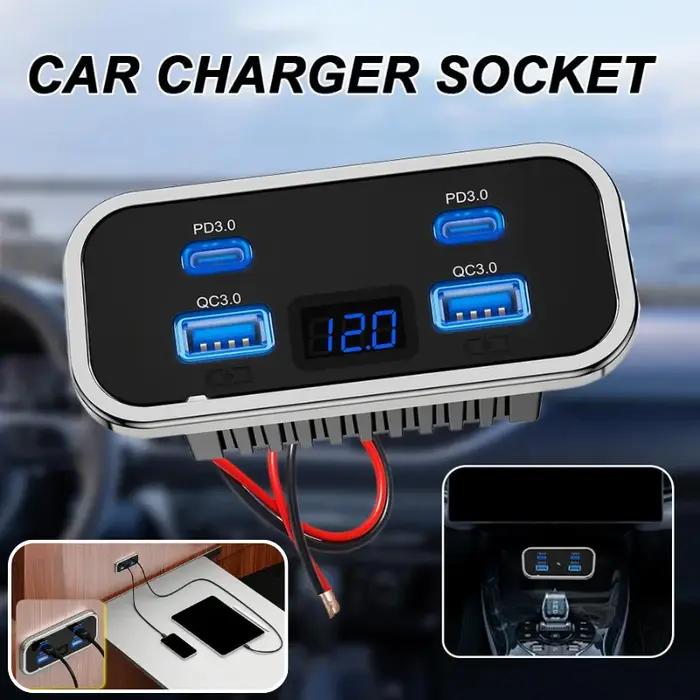 Chargeur USB 4 ports pour voiture