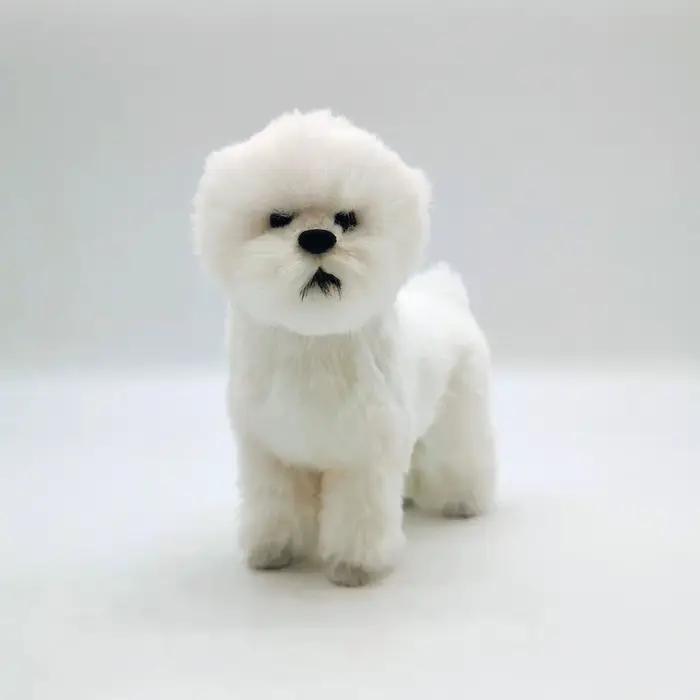 Chien en peluche super réaliste pour les amoureux des animaux de compagnie, jouet en peluche mignon, simulation de beurre, décoration d'intérieur de luxe
