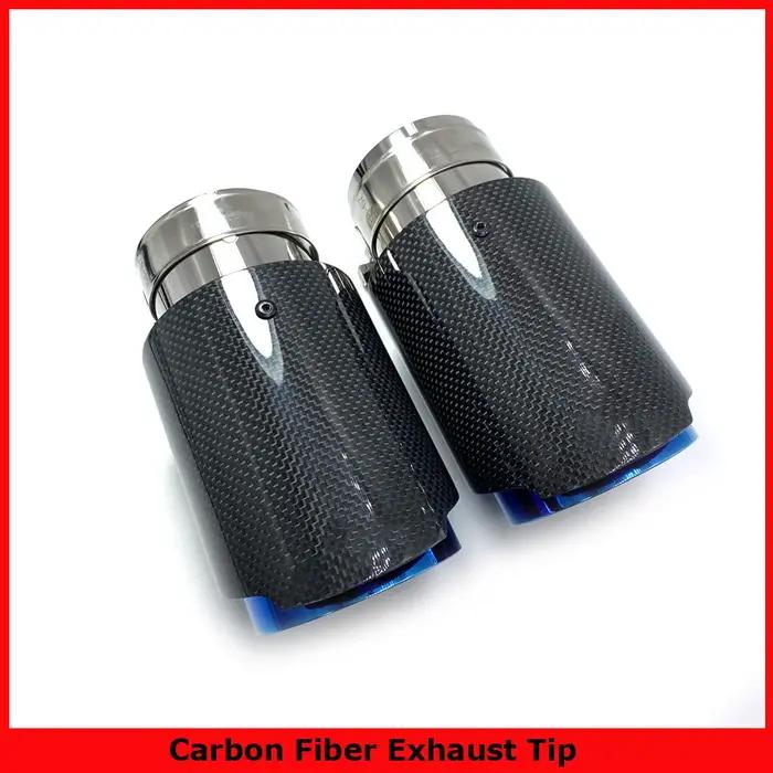 Silencieux en carbone simple brillant pour BMW Benz Audi Porsche