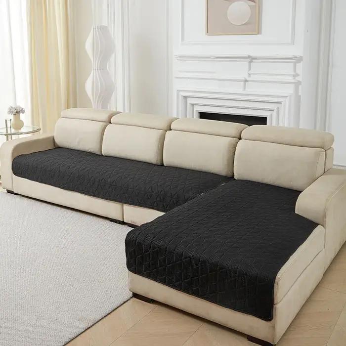 Housse de canapé imperméable pour animaux de compagnie, tapis de protection de meubles antidérapant, style solide, motifs élégants, facile à entretenir pour salon, bureau, hôtel, occasions spéciales