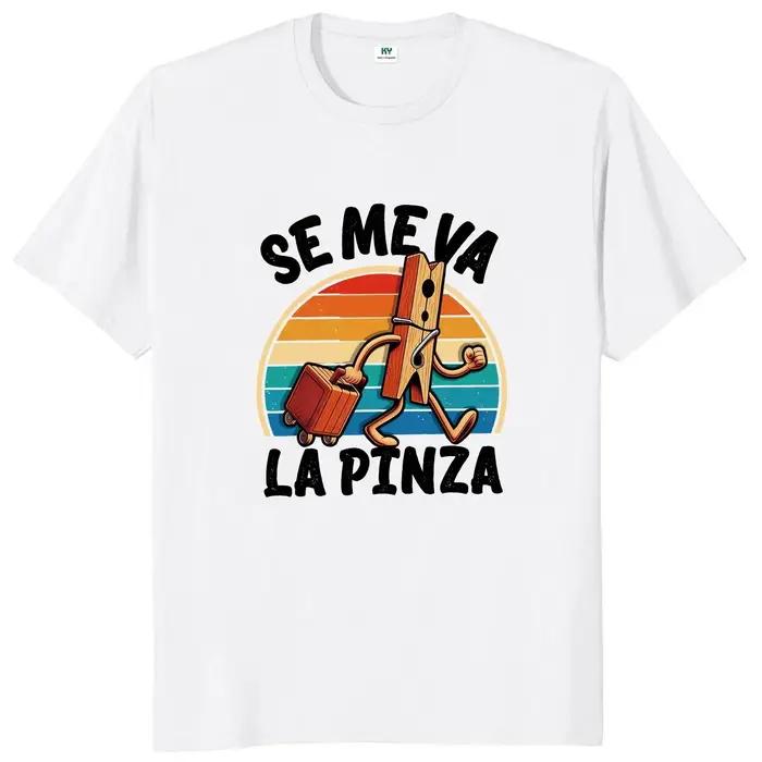 Se Me Va La Pinza T-shirt drôle blagues espagnoles Y2k Vintage T-shirt pour hommes femmes doux unise
