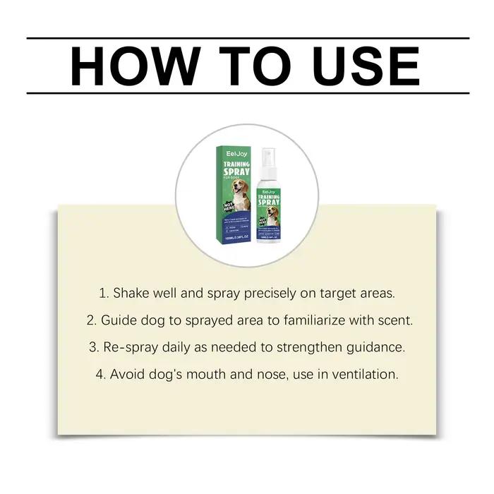 Spray d'orientation parfumée EelJoy pour l'apprentissage de la propreté canine, guide olfactif pour chiots et chiens, spray de marquage de limite, entraînement en plein air, formation de comportement sécuritaire
