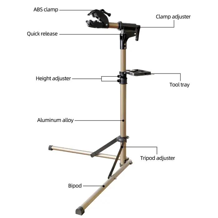 Support de support de vélo, support de réparation de vélo en alliage d'aluminium, support de travail