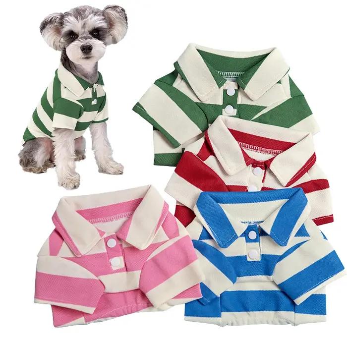 Polo pour chien, vêtements d'été pour chien, vêtements décontractés pour petits et grands chiens, chats, t-shirt, costumes pour chihuahua, pug, chemises pour Yorkshire