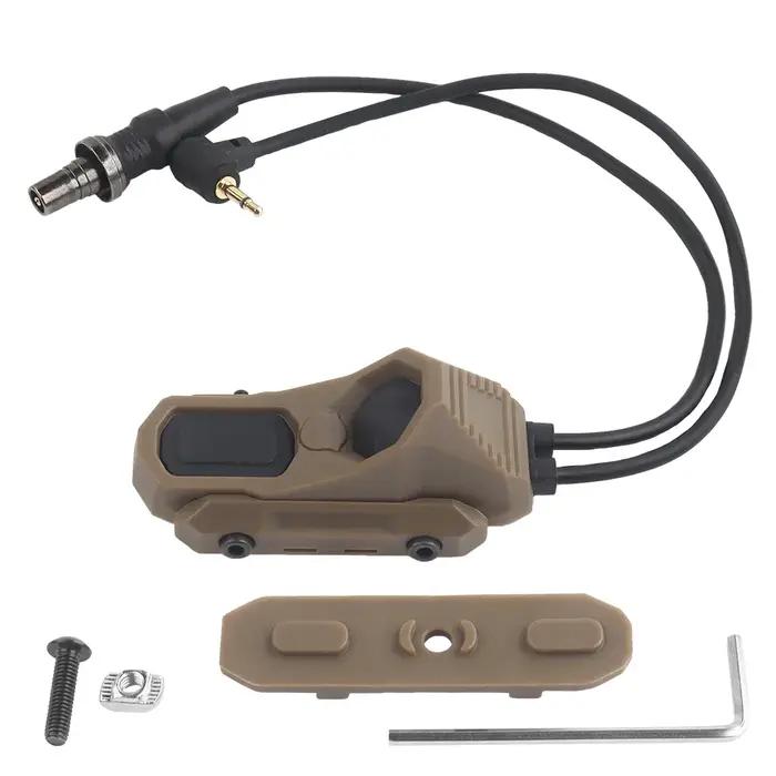 Interrupteur Tactique AXON Fil 2.5 SF à Distance pour Lampe PEQ NG sur Rail Picatinny Double Fonction Pression