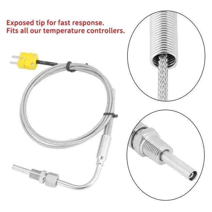 Capteur de température de Thermocouple EGT type K avec raccords de Compression NPT 1/8 ", connecteur